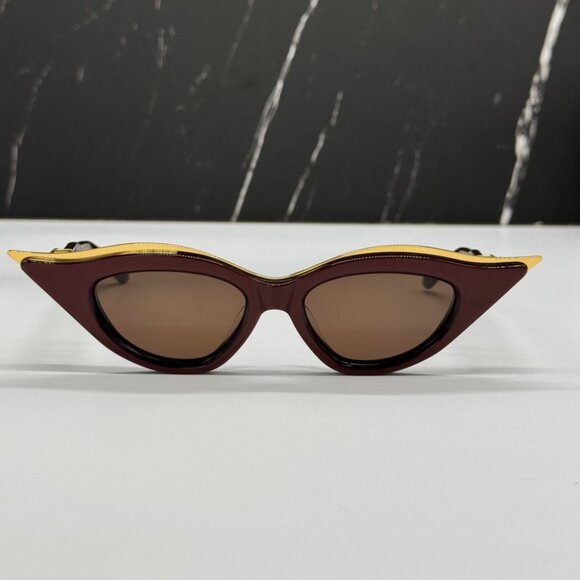 NEW V-GOLDCUT VLS-114B VALENTINO SUNGLASSES BORDEAUX CAT EYE EYEWEAR VALENTINO - Picture 7 of 13